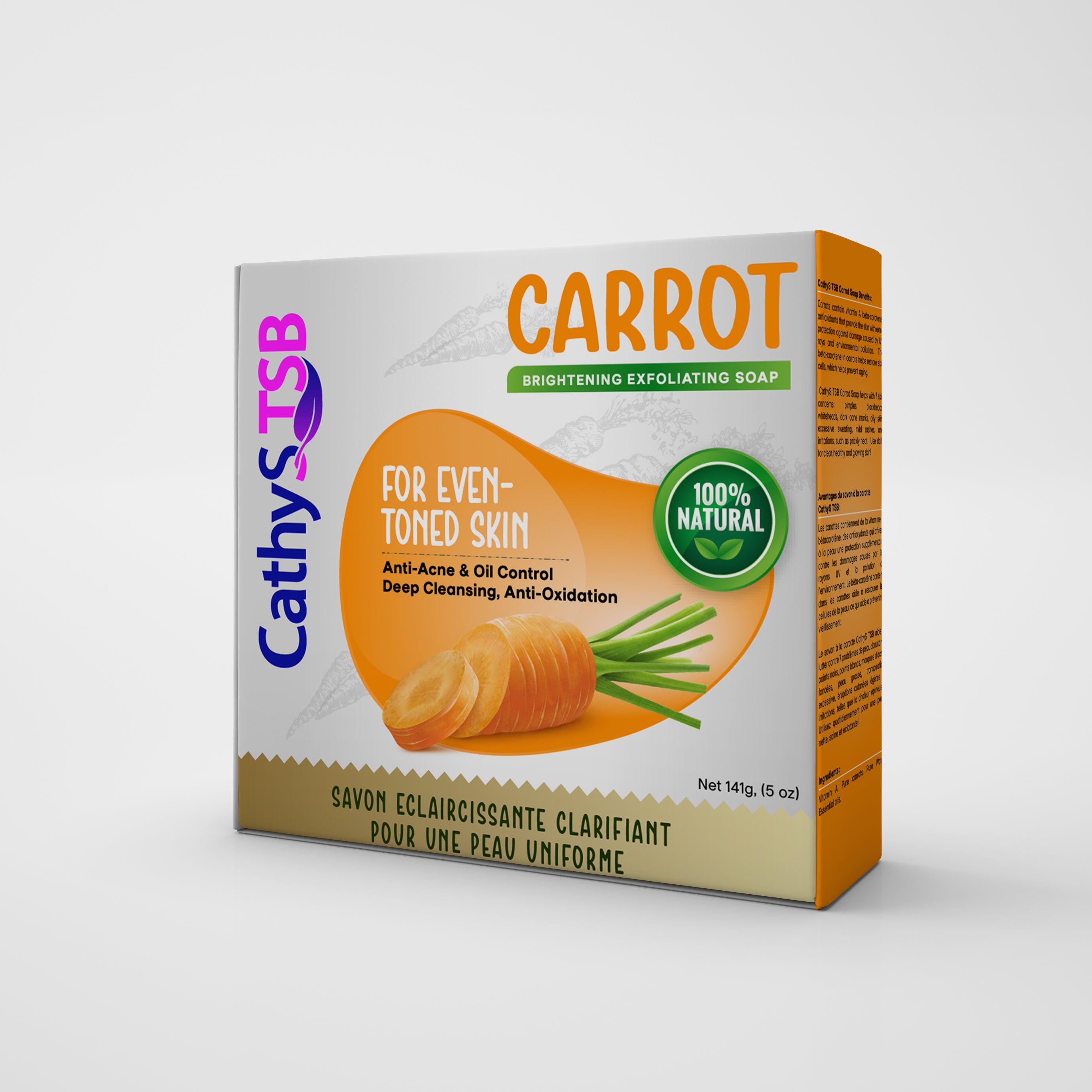 Carrot Brightening Exfoliating Soap - CathyS TSB