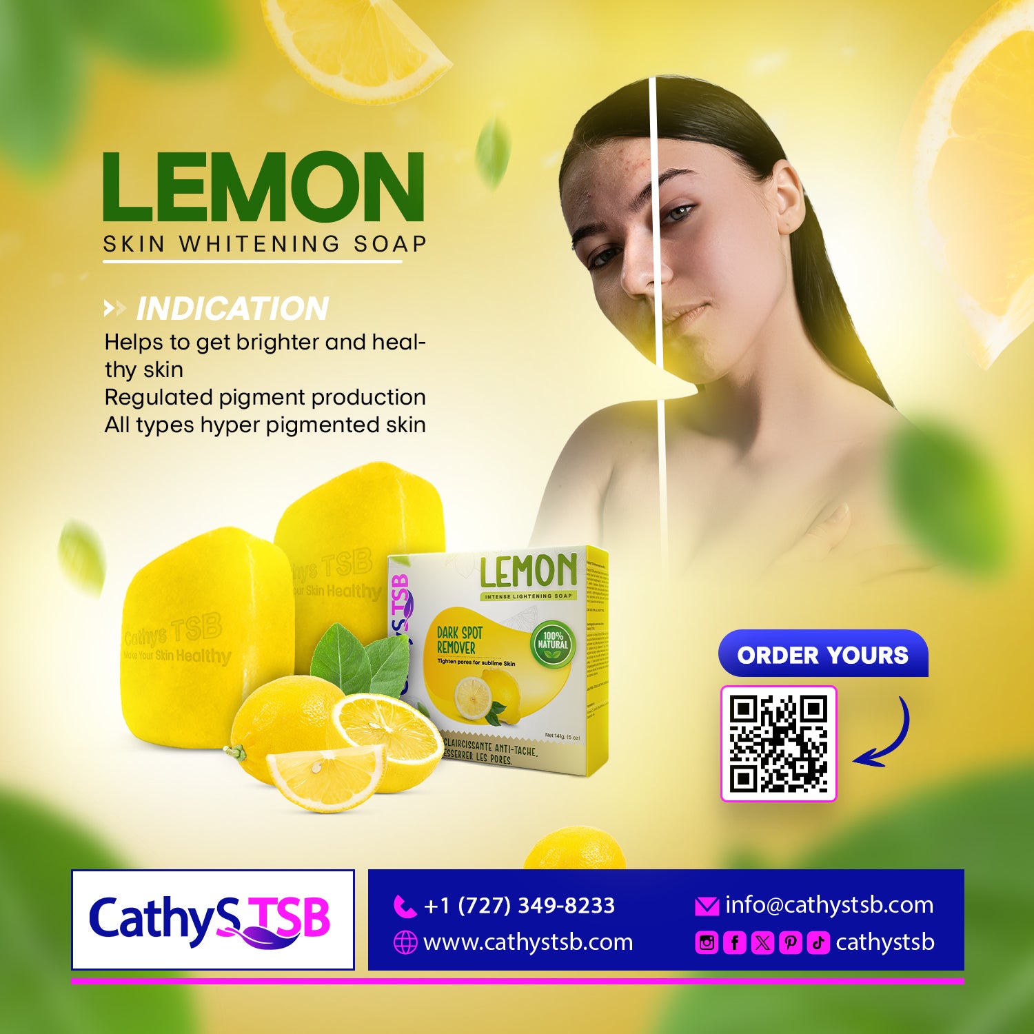 Lemon Intense Lightening Soap (Net 141g, 5oz)