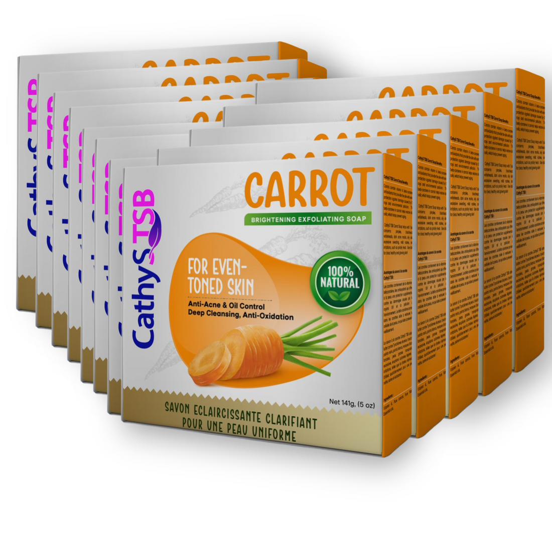 Carrot Brightening Soap  Net 141g 12 pack