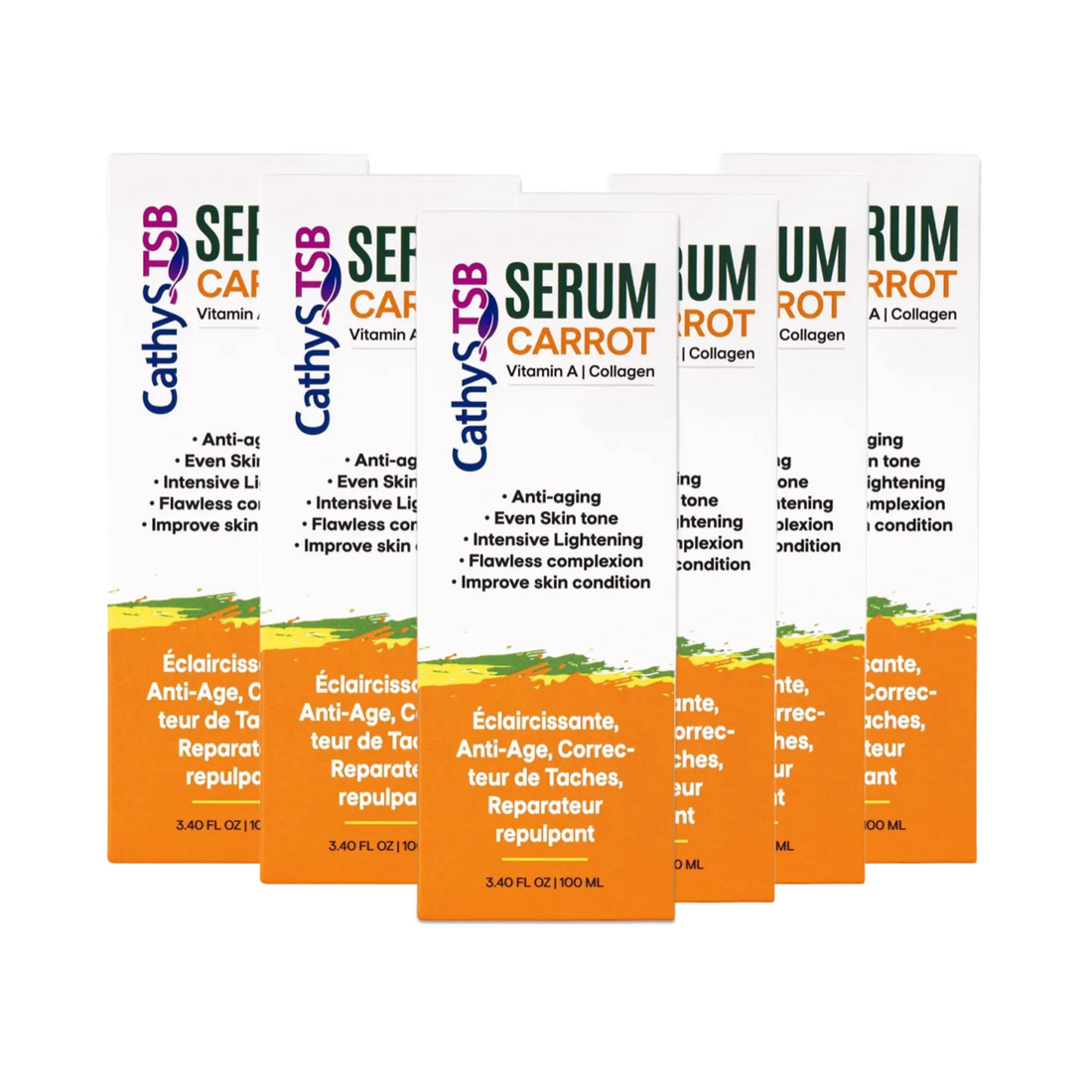 Carrot Brightening Serum 3.40 Fl oz 100ml 6 Pack