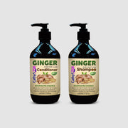 Ginger Anti-Hair Loss Shampoo & Conditioner Bottles